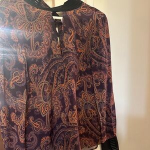 EUC Veronica Beard 💯 silk shirt